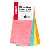 Lot de quatre chiffons en microfibre 30 x 30 cm pour l’entretien automobile
