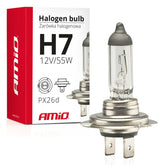 Ampoule halogène H7 12V 55W avec filtre UV