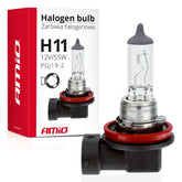 Ampoule halogène H11 12 V 55 W avec filtre UV