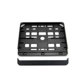 Cadre de plaque d'immatriculation noir pour moto
