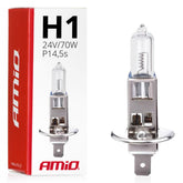 Ampoule halogène H1 transparente 24 V 70 W