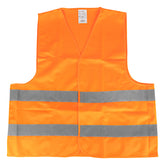 Gilet de sécurité orange taille XL avec bandes réfléchissantes