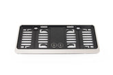 Cadre de plaque d’immatriculation small en chrome noir