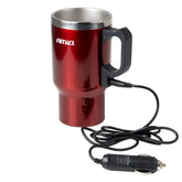 Bouilloire de voiture 12 V rouge et mug de 450 ml