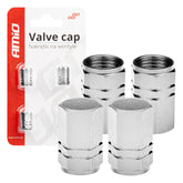 Bouchons de valve en aluminium argenté