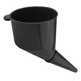 Entonnoir à carburant noir coudé avec tamis intégré