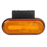 Feu de gabarit LED orange ovale vu de face
