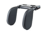 Appui-tête de voiture réglable avec finition en similicuir PVC noir