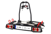 Porte-vélos pliable sur attelage pour 2 vélos
