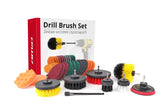 Kit de brosses pour perceuse avec brosses et tampons à récurer