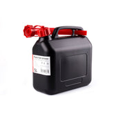 Bidon de carburant noir en plastique de 5 litres