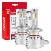 Ampoules de phare LED H7 série X2 avec lumière blanche 6500K