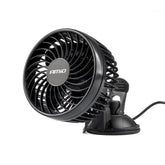 Ventilateur de voiture noir à ventouse pour 24 V