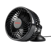 Ventilateur de voiture noir 6 pouces avec ventouse