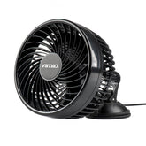 Ventilateur de voiture noir 6 pouces avec ventouse pour 24V