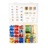 Kit de cosses et gaines thermorétractables dans un organiseur en plastique