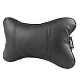 Coussin appuie-tête pour voiture avec face avant noire et dos crème