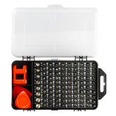 Jeu de tournevis de précision avec embouts et outils dans un coffret
