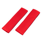 Coussins de ceinture de sécurité rouges, lot de 2 pièces.