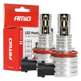 Ampoules LED H8 H9 H11 H16 avec lumière blanche 6500 K