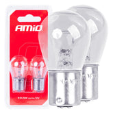 Ampoules halogènes P21/5W avec culot BAY15d et verre clair