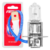 Ampoule halogène H3 12 V 55 W avec filtre UV