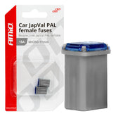 Microfusibles JAPVAL PAL 15 A, lot de 2
