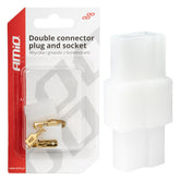 Kit de connecteurs électriques 2 broches avec fiche et douille