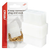 Jeu de prise et de connecteur électrique 6 broches