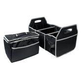 Organisateur de coffre noir avec trois compartiments et sac isotherme amovible