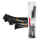 Colliers de serrage noirs en lot de 60 pièces.