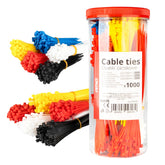 Lot de colliers de serrage colorés en trois tailles