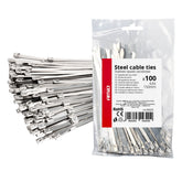 Colliers de serrage en acier inoxydable 4,6 x 150 mm
