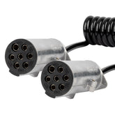 Câble spiralé pour remorque avec 2 connecteurs 7 broches type N