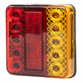 Feu arrière combiné LED 12 V avec éclairage de plaque