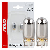 To WY5W CHROME-halogenpærer 12 V 5 W