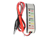 Testeur de batterie et d’alternateur 12V avec pince crocodile et sonde