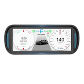 6.8" IPS HD HUD Skærm til Tesla Model 3/Y – Plug & Play Head-Up Display viser vigtige kørselsdata i førerens synsfelt.