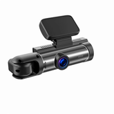 Dashcam double avec écran – caméra avant & habitacle (1080p, vision nocturne, 360°)