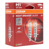 Ampoule halogène Osram H1 NIGHT BREAKER SILVER 12 V 55 W