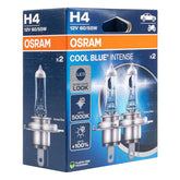 Ampoules halogènes Osram H4 Cool Blue NEXT GEN 5000K, lot de 2.