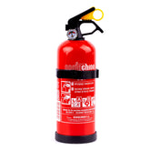 Extincteur à poudre ABC 1 kg avec manomètre et support mural