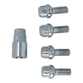 Boulons de roue antivol Carpoint M12x1,5x26 mm à portée sphérique C