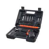 Set de tournevis électrique 47 pièces – outil multifonction sans fil 3,6 V en coffret de rangement avec outils et accessoires.