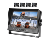 Système de caméra de recul avec écran 9" et 4 caméras offrant une image nette provenant de 4 caméras de surveillance.