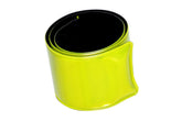 Bracelet réfléchissant auto-enroulant jaune