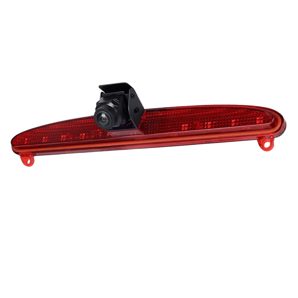 Achteruitrijcamera voor Iveco Daily (720p), gemonteerd in het remlicht voor beter zicht.