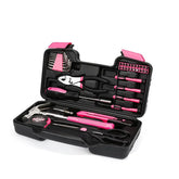 Kit d’outils 39 pièces en acier au carbone – boîte à outils compacte pour la maison et la voiture