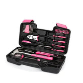 Kit d’outils 39 pièces en acier au carbone – boîte à outils compacte pour la maison et la voiture