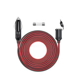 Rallonge allume-cigare 4 mètres 12V/24V – câble d’alimentation voiture avec fusible 15A